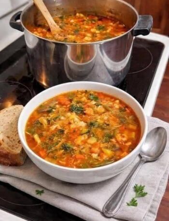 High Protein Chicken Vegetable Soup