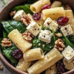 Spinach, Feta & Cranberry Pasta Salad