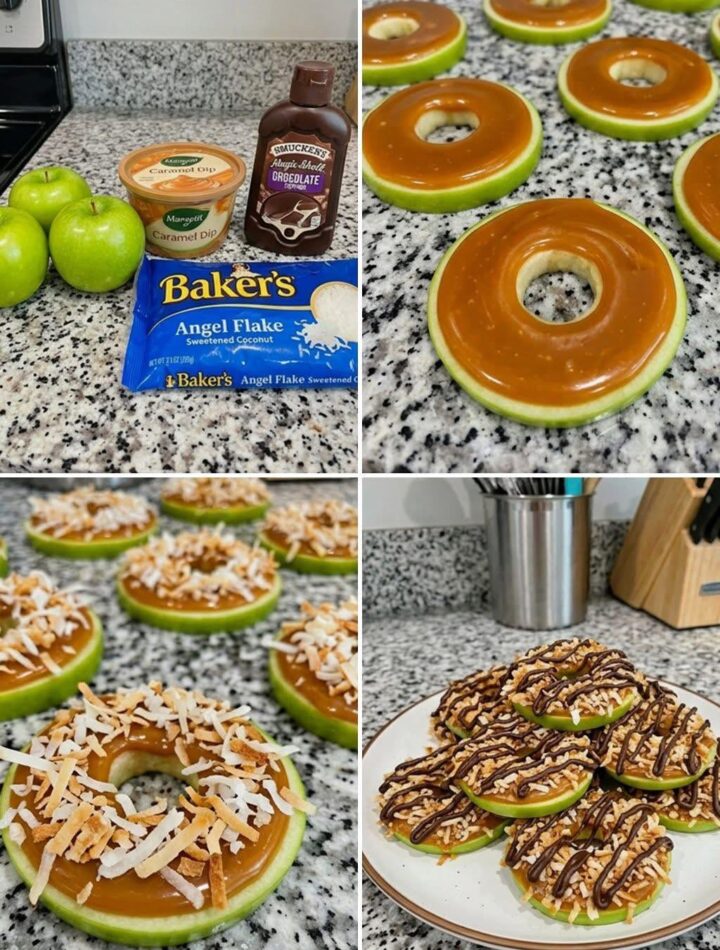 Caramel Apple Samoa Bites