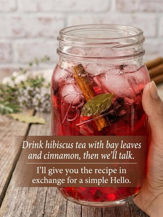 Drink hibiscus tea with bay leaves and cinnamon