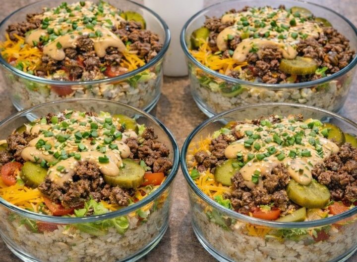 Big Mac Cheeseburger Protein Bowl